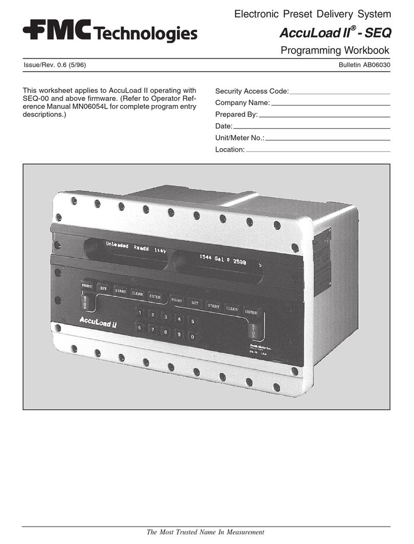 FMC Technologies AccuLoad II Programming workbook FMC Technologies AccuLoad II Programming workbook