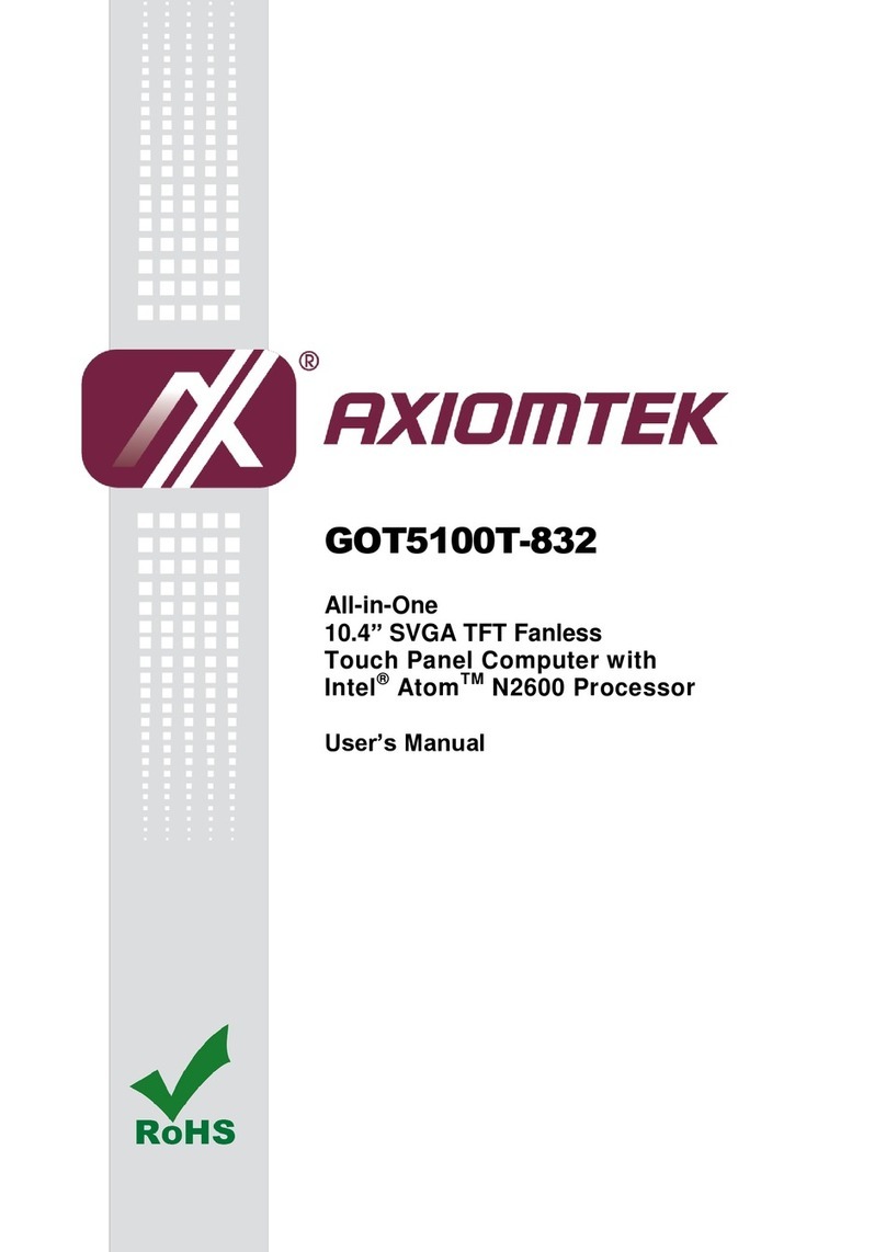 AXIOMTEK GOT5100T-832 User manual