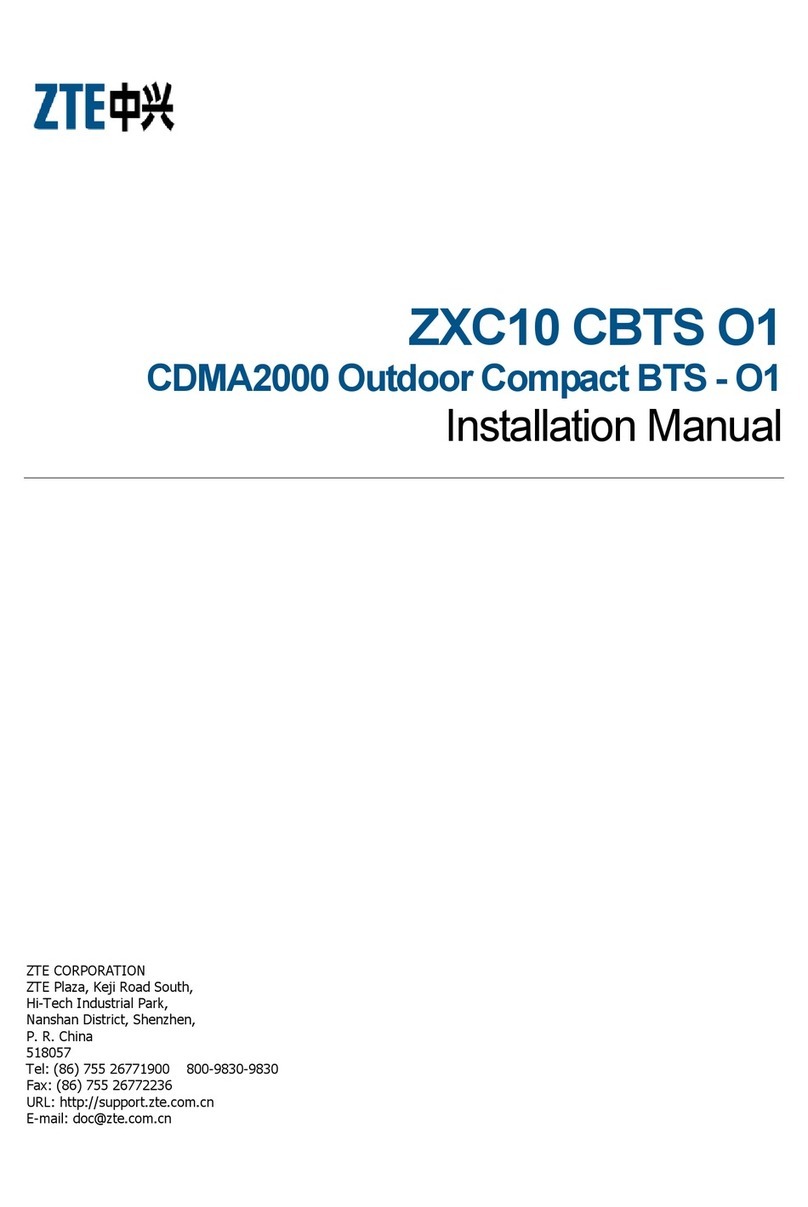 Zte ZXC10 CBTS O1 installation manual