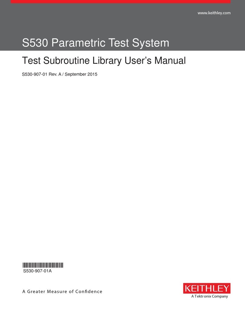 Keithley S530 user manual