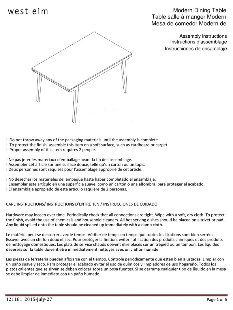 West Elm Modern User manual West Elm Modern User manual