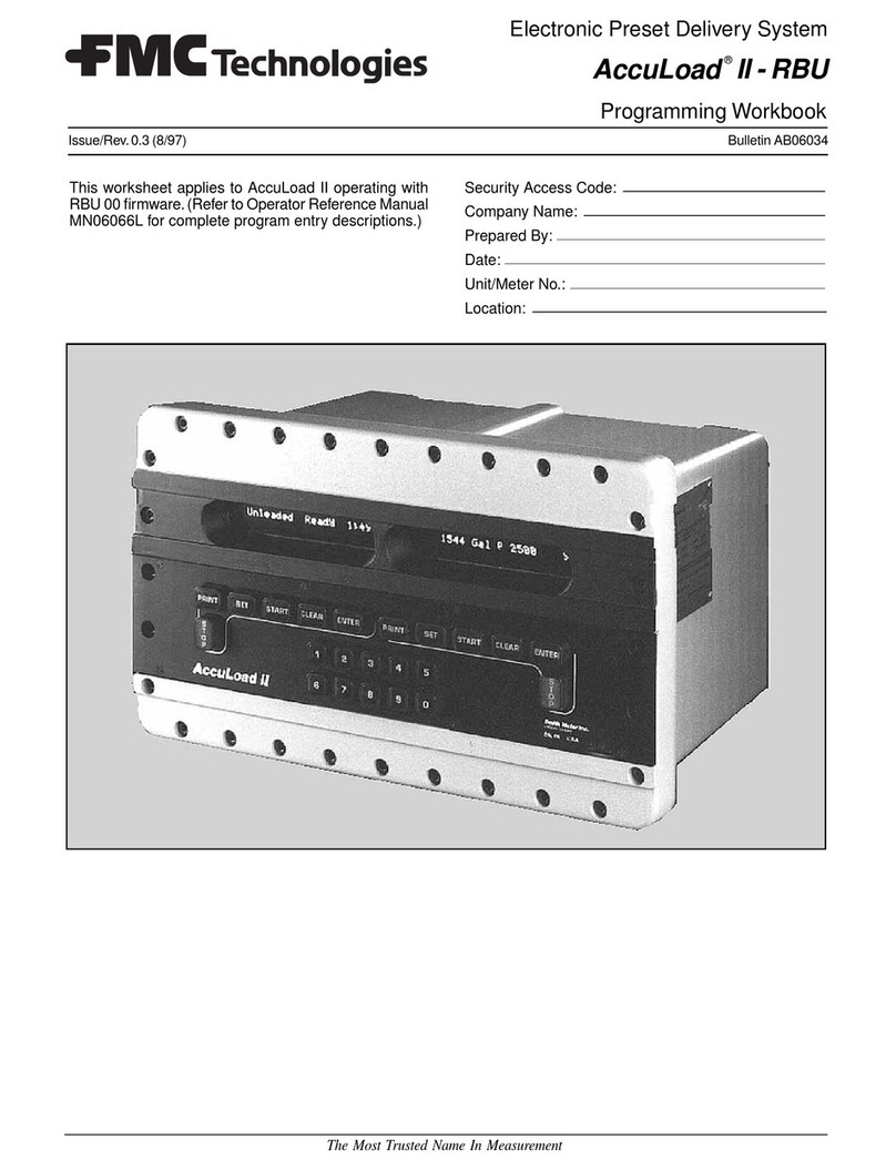 FMC Technologies AccuLoad II Programming workbook FMC Technologies AccuLoad II Programming workbook