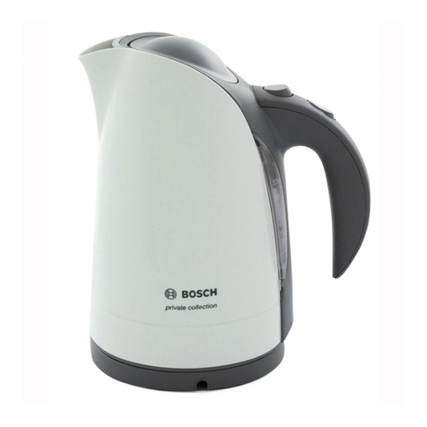 Bosch TWK6001 operating instructions