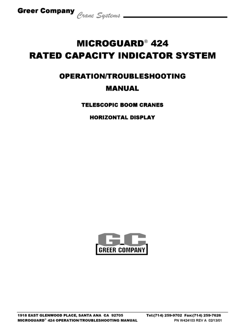 GREER Company MICROGUARD 424 Operation/troubleshooting operation/troubleshooting manual