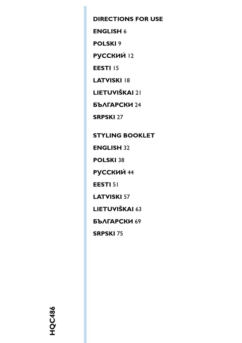 Philips HQC486 Manual