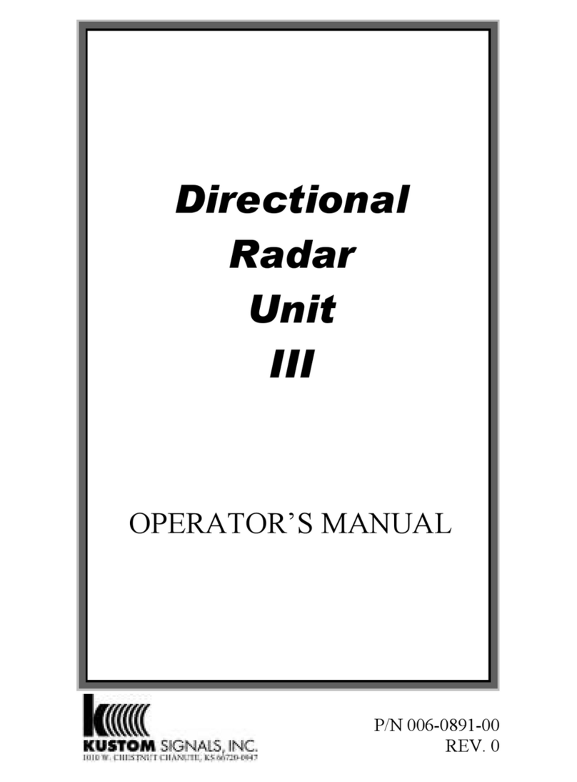 Kustom Signals DRU III Operator's manual