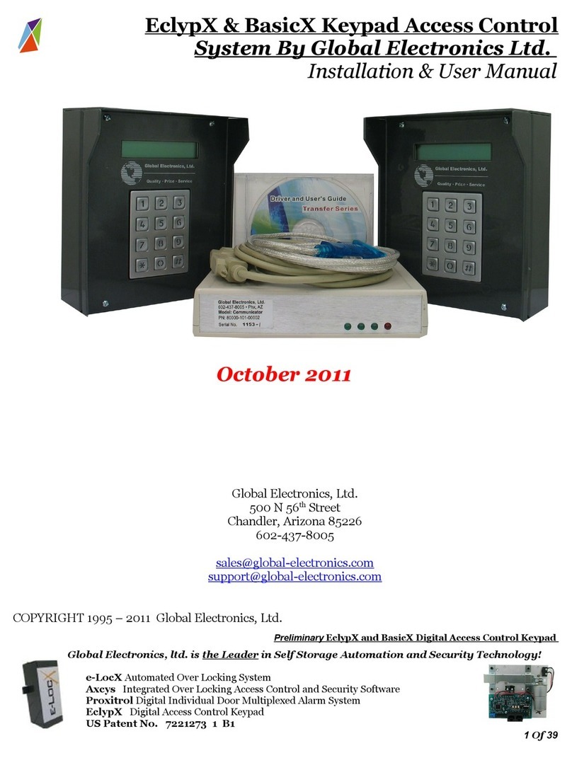 Global electronics EclypX Installation & user manual