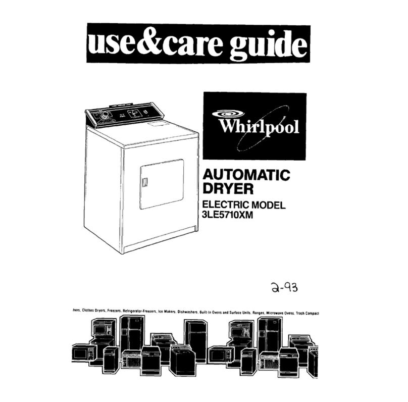 Whirlpool 3LE5710XM User manual