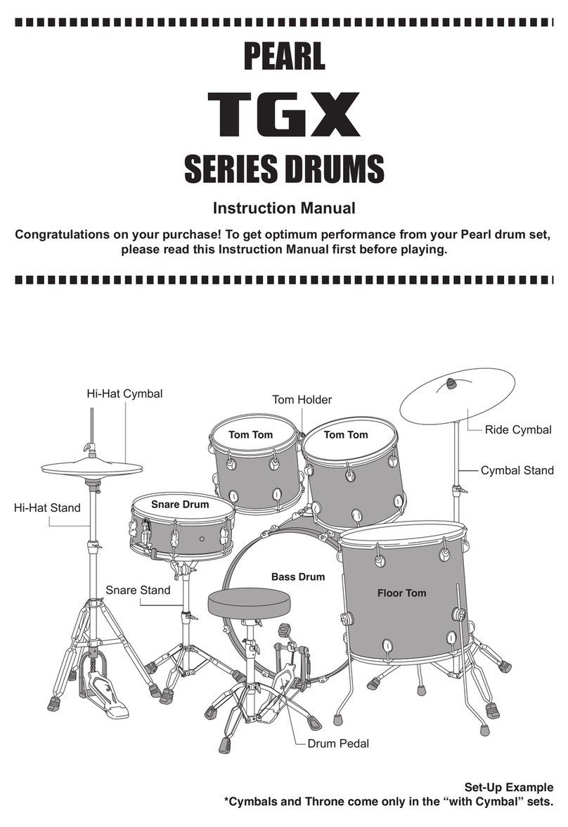 Pearl TGX Series instruction manual