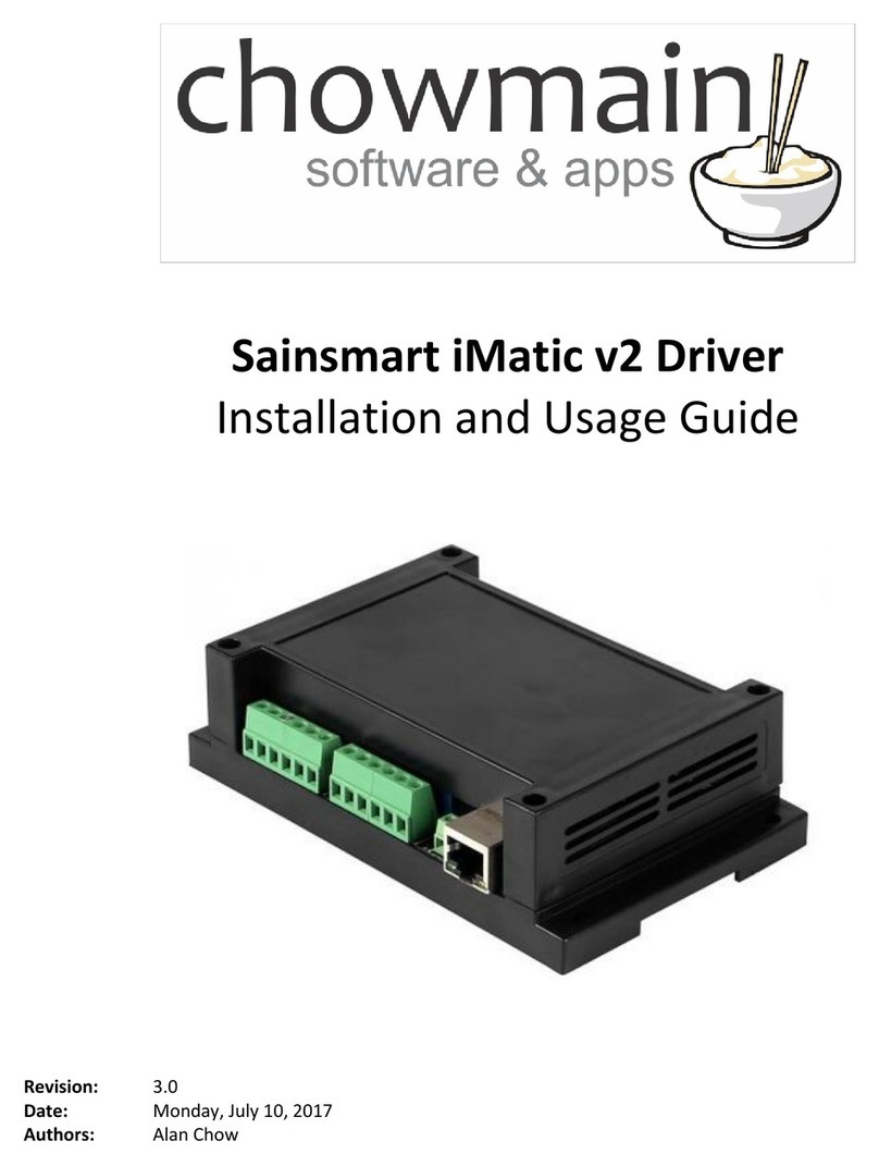 chowmain Sainsmart iMatic v2 Driver Installation and user guide
