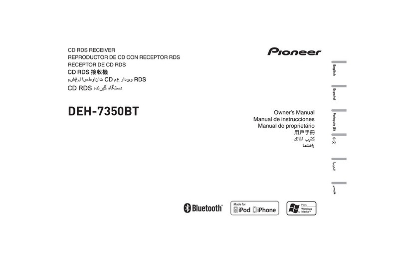 Pioneer DEH-7350BT owner's manual