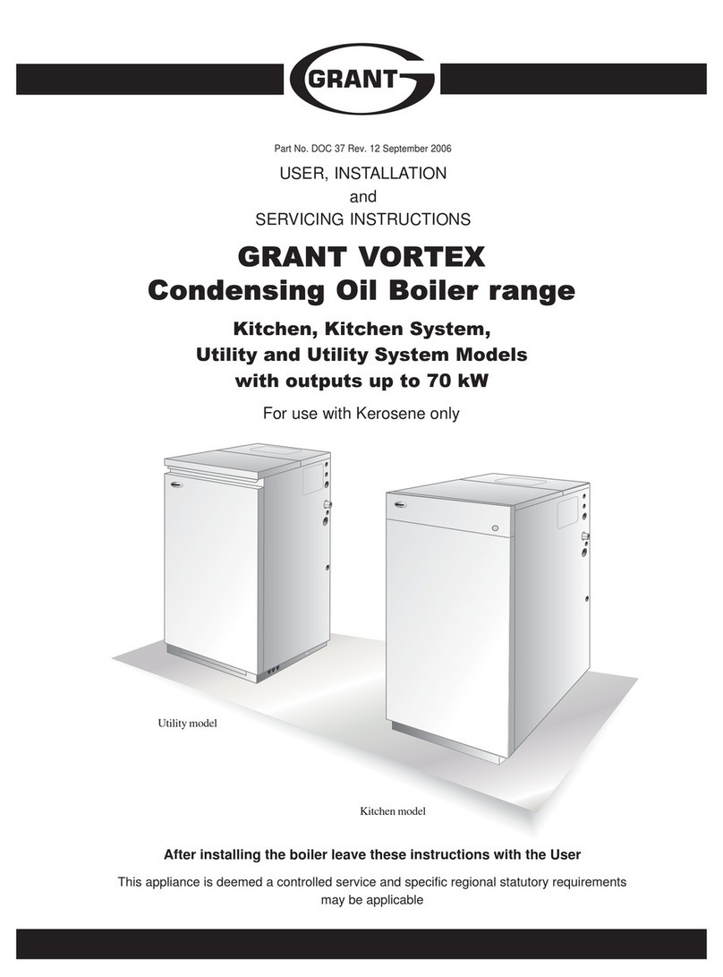 Grant Vortex 15/26 User, installation and servicing instructions Grant Vortex 15/26 User, installation and servicing instructions