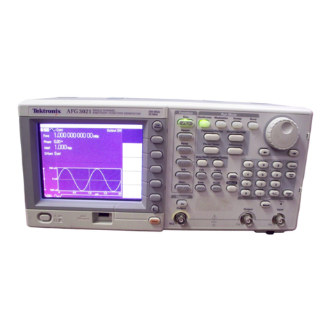 Tektronix AFG3000 Series User manual Tektronix AFG3000 Series User manual