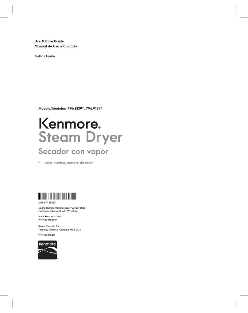 Kenmore 796.9139 User manual