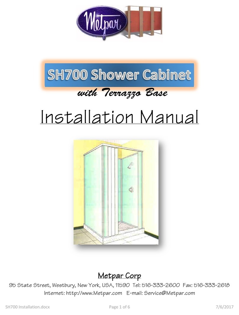 Metpar SH700 installation manual
