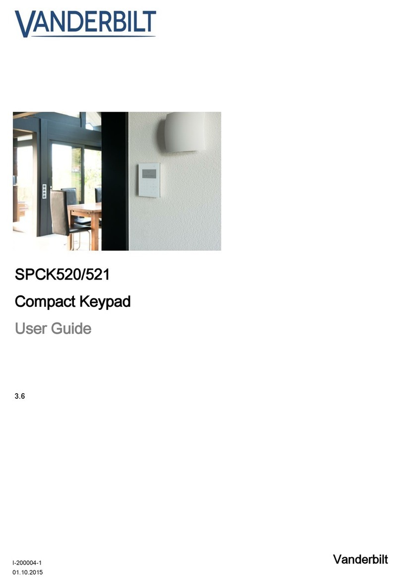 Vanderbilt SPCK520 user guide