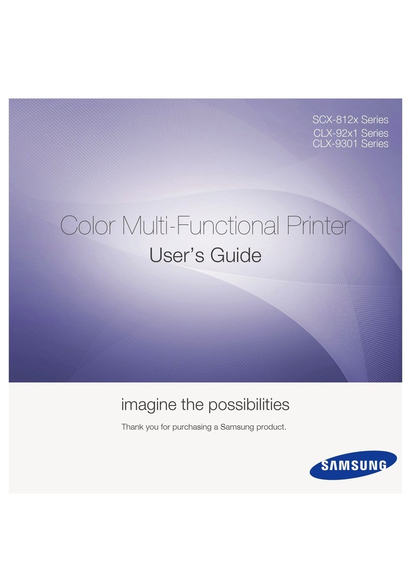 Samsung SCX-812x Series User manual