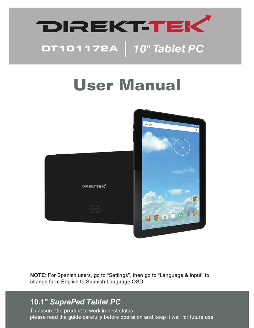 DIREKT-TEK DT101172A User manual