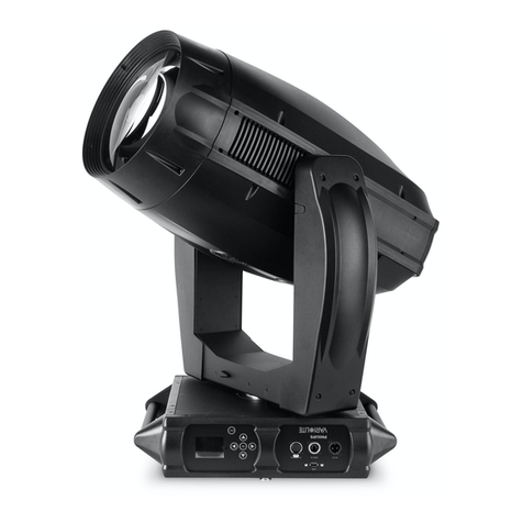 Vari Lite VL4000 BeamWash Luminaire User manual