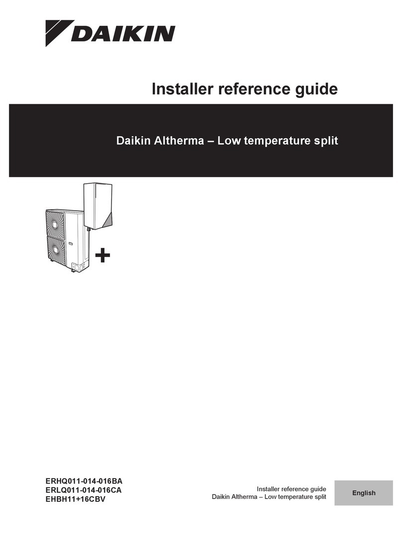 Daikin Altherma ERHQ011-014-016BA Installer's reference guide