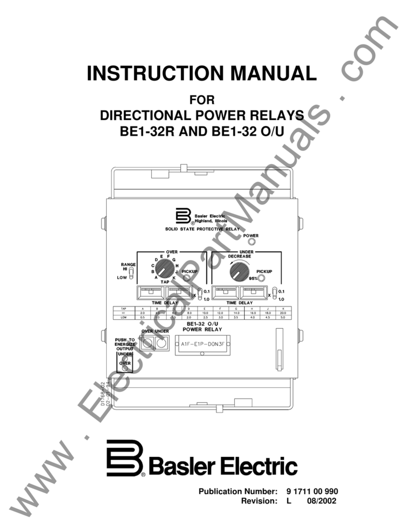 Basler BE1-32R User manual