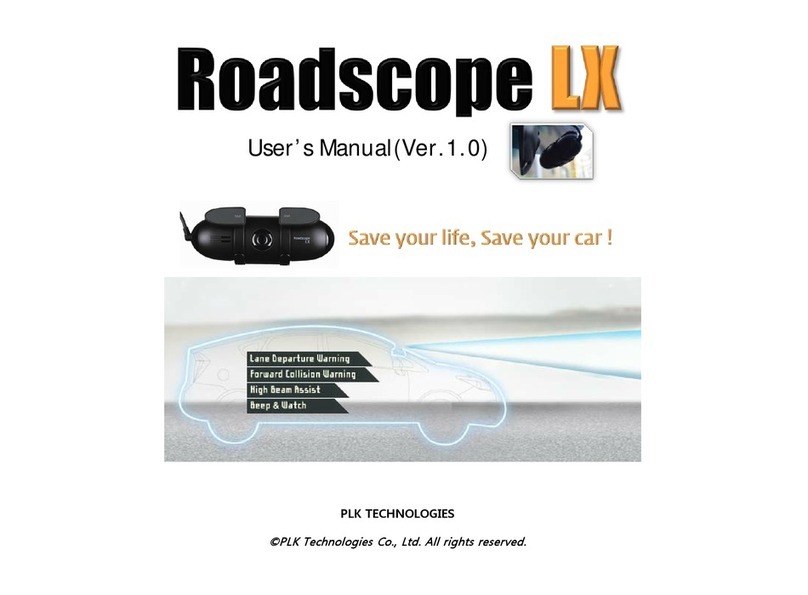 PLK Technologies Roadscope LX User manual