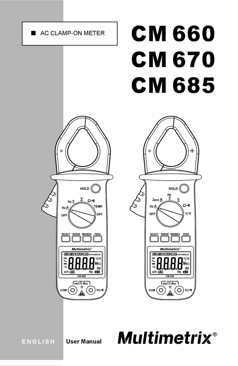 Multimetrix CM 660 user manual