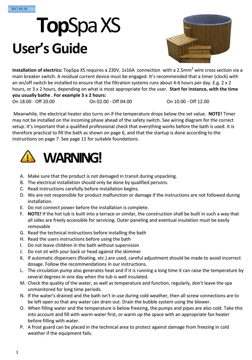 SpaDealers TopSpa XS user guide