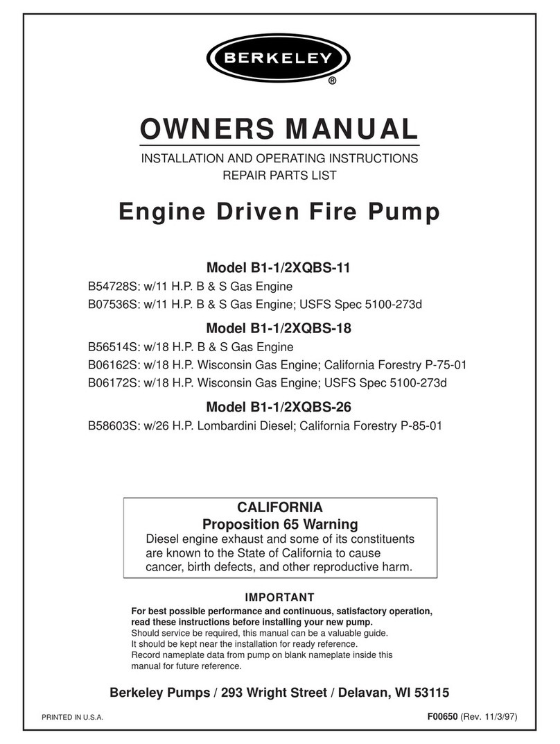 Berkeley B1-1/2XQBS-11 User manual