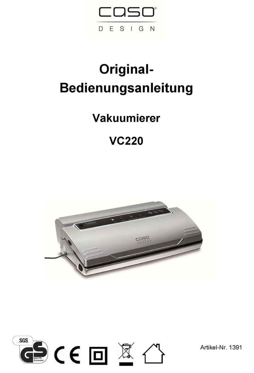 Caso VC220 Operation manual