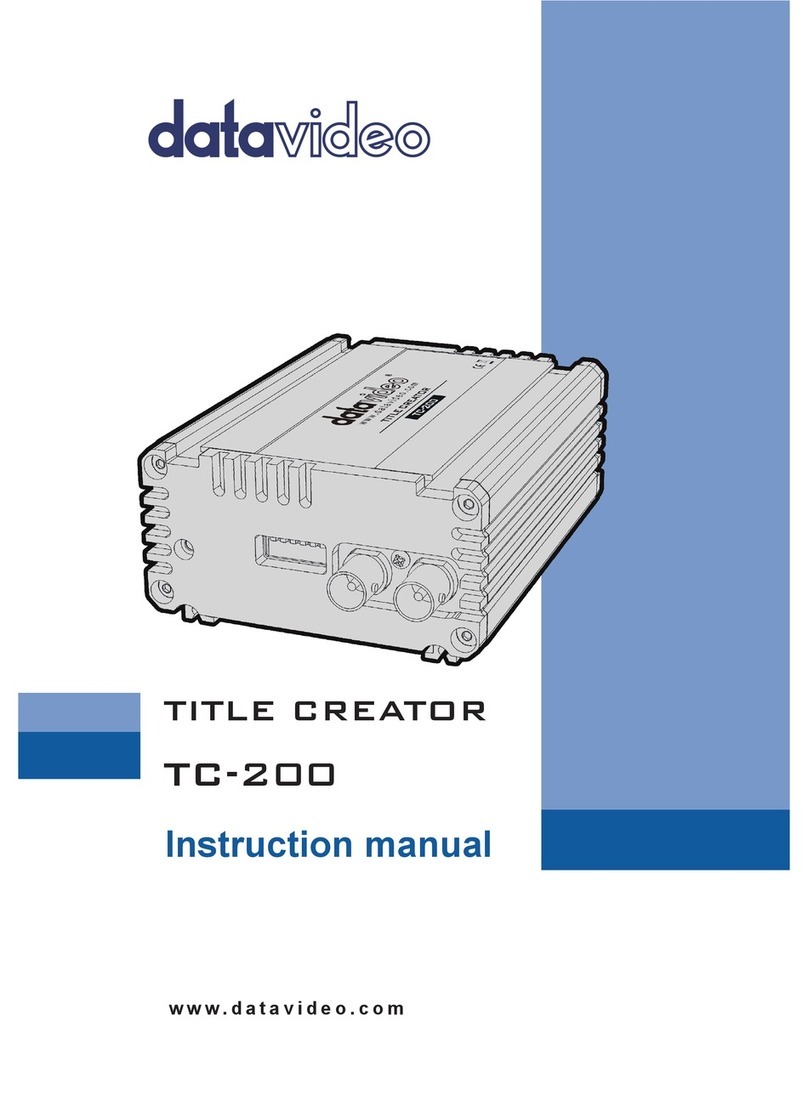 Data Video TC-200 instruction manual