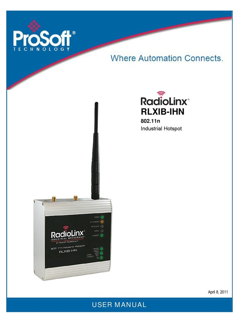 ProSoft Technology RadioLinx RLXIB-IHN User manual