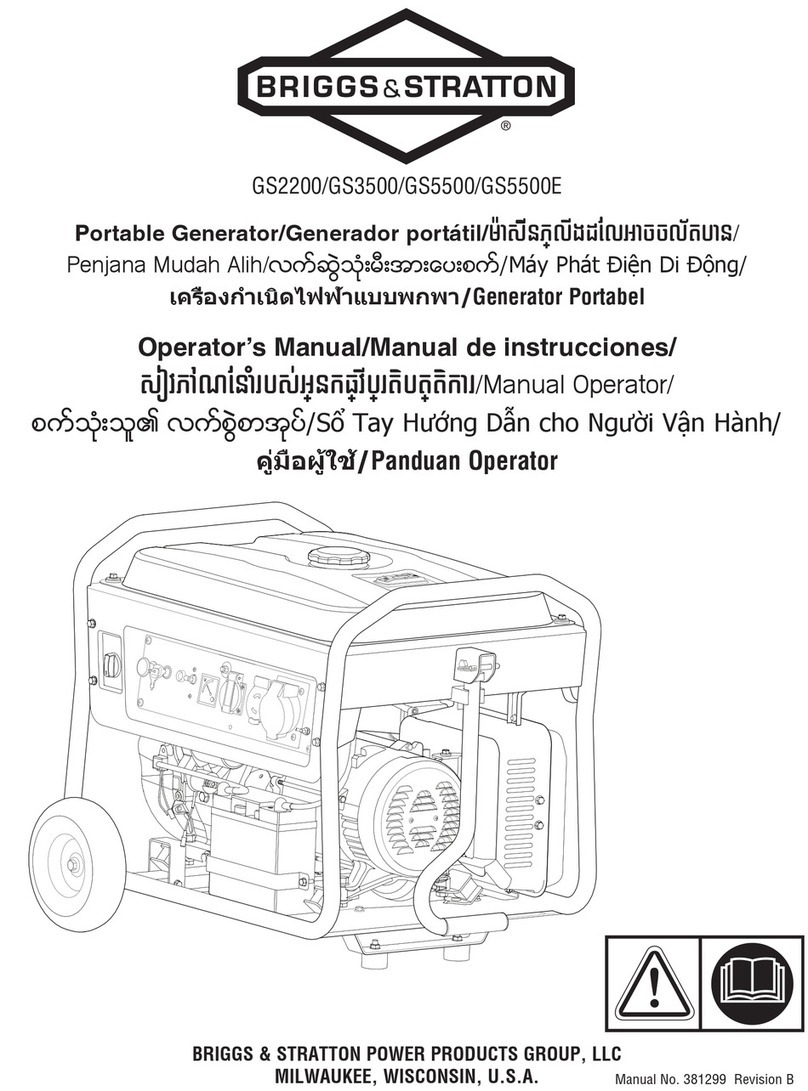 Briggs & Stratton GS2200 User manual