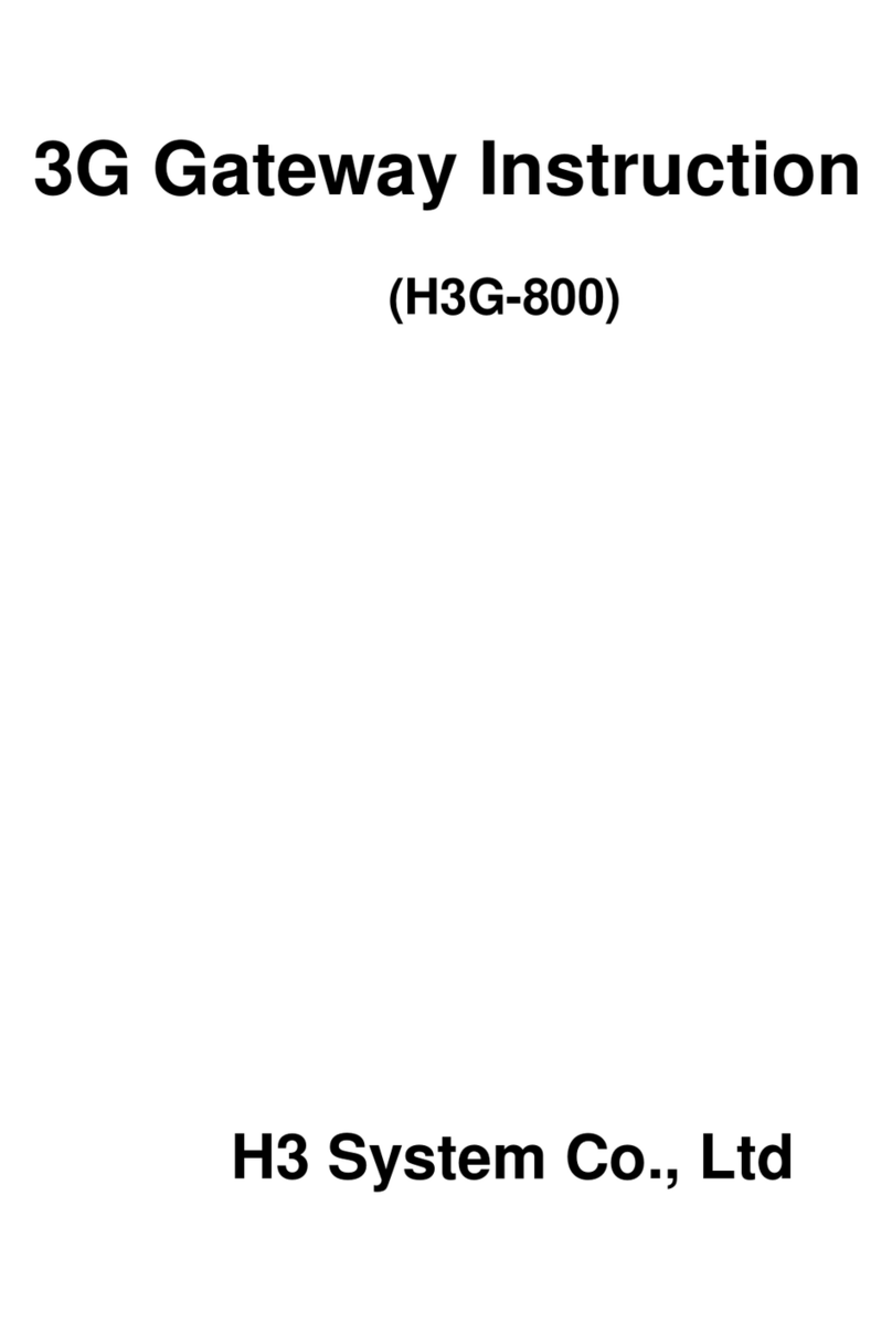H3 System H3G-800 Instruction H3 System H3G-800 Instruction