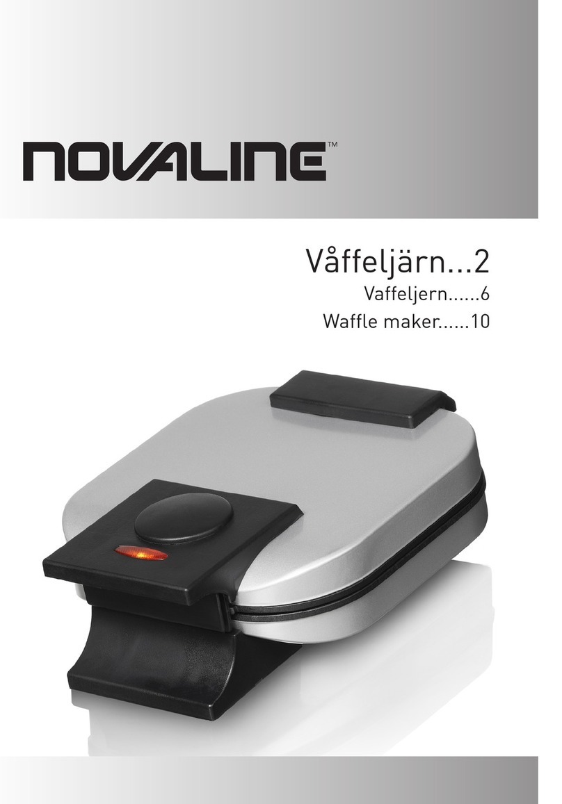 Novaline 800 W Waffle Maker instruction manual