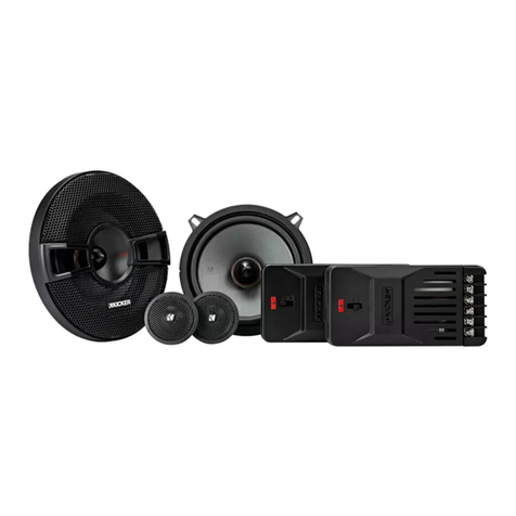 Kicker KSS50 User manual
