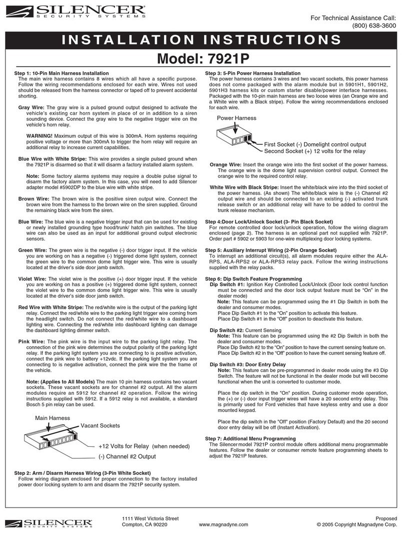 Silencer 7910K installation instructions