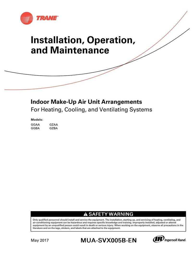 Trane GGAA Installation, operation and maintenance