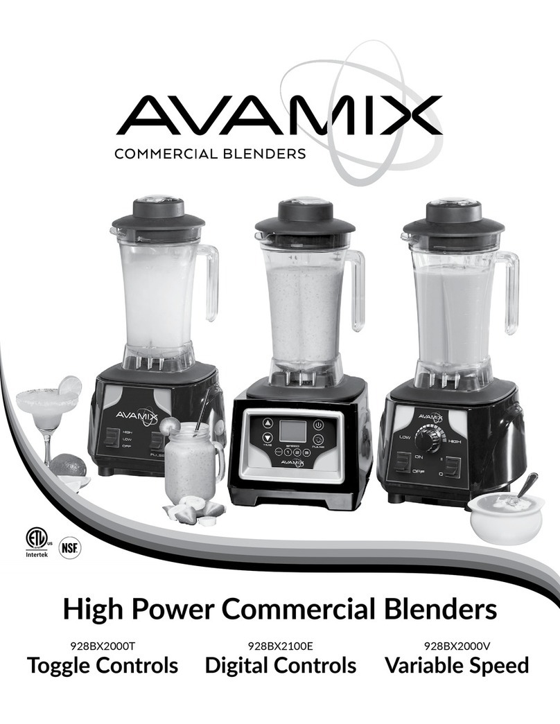 Avamix 928BX2000T manual