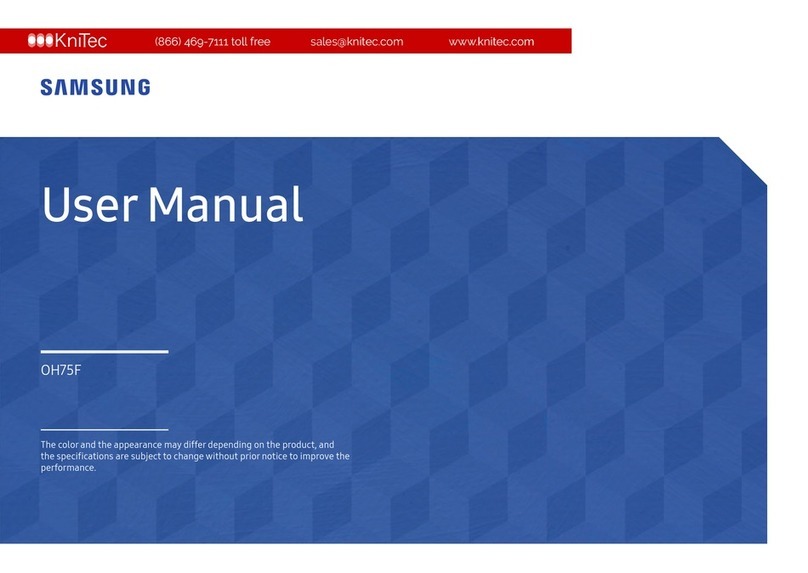 Samsung OH75F User manual