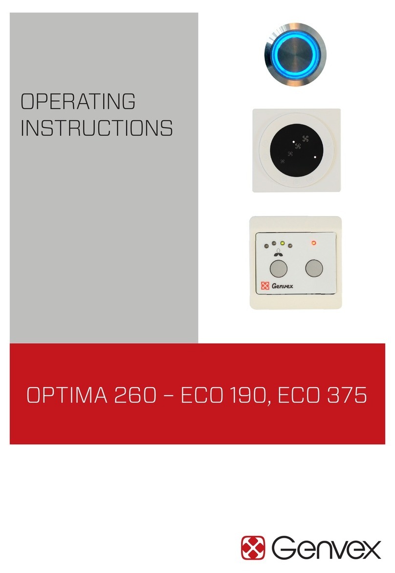 Genvex OPTIMA 260 operating instructions