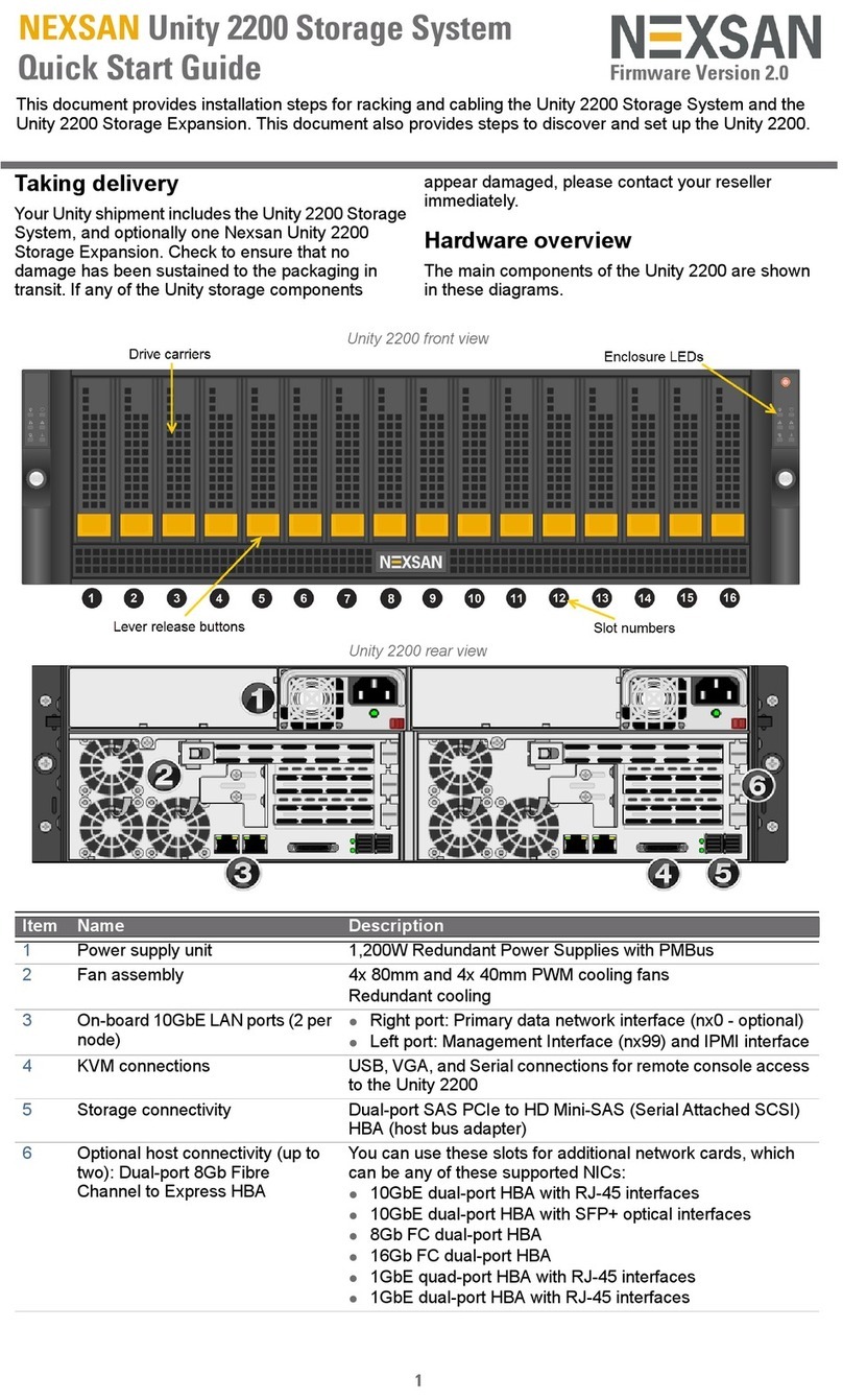 Nexsan Unity 2200 quick start guide