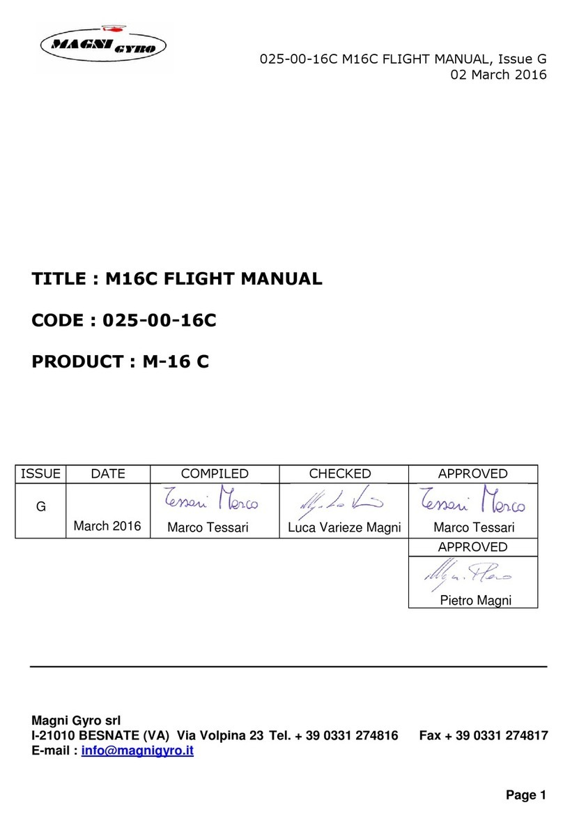 Magni Gyro M-16 C Flight manual