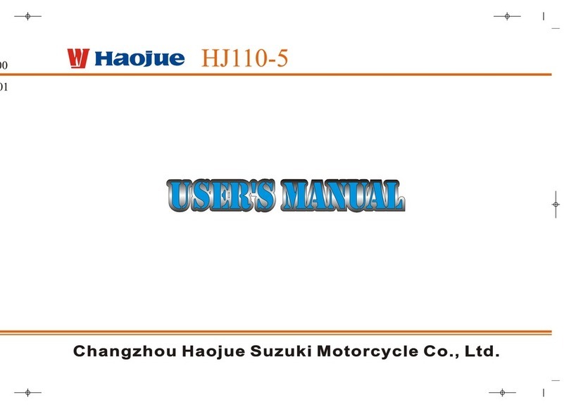 Haojue HJ110-5 user manual