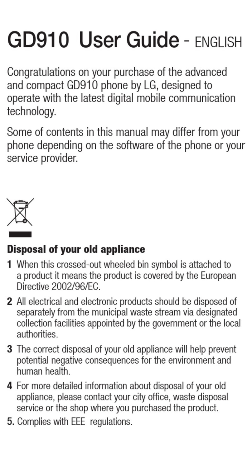 LG G0910 User manual