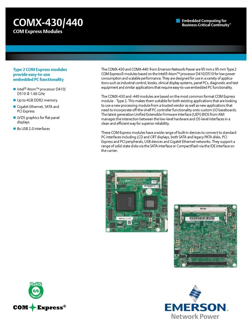 Emerson COMX-430 User manual