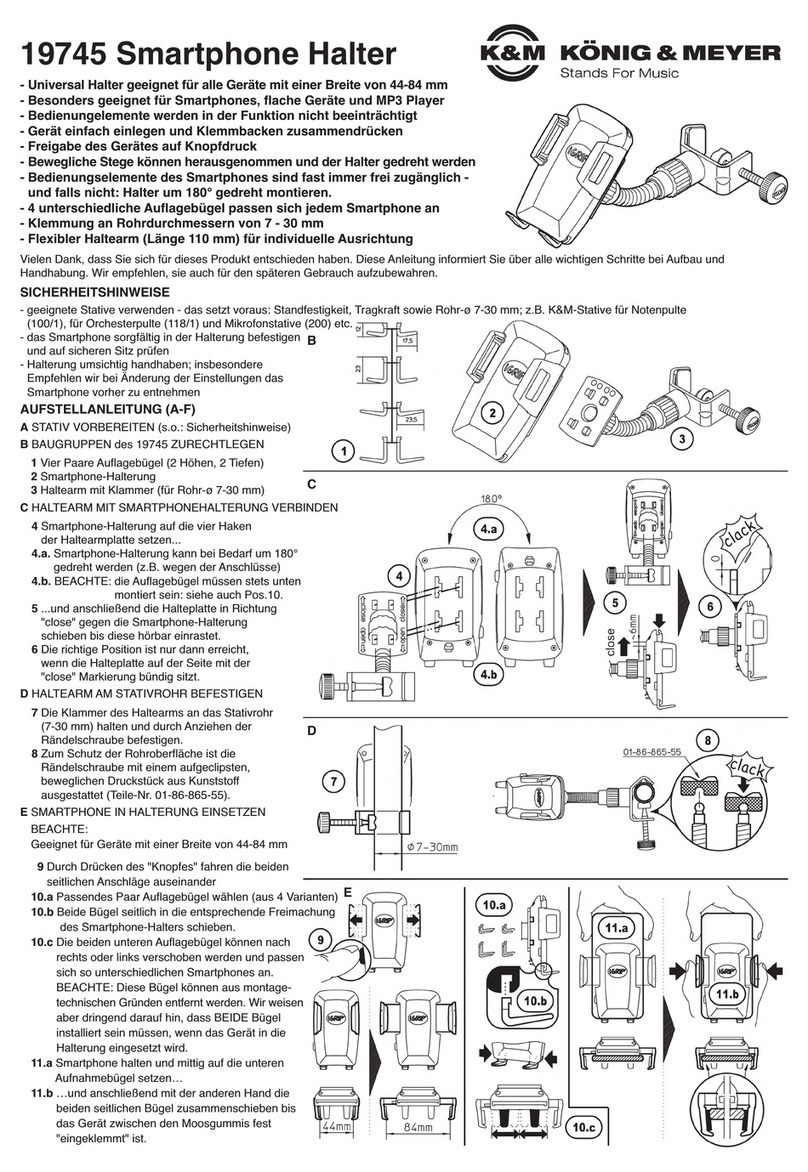 Konig & Meyer 19745 User manual