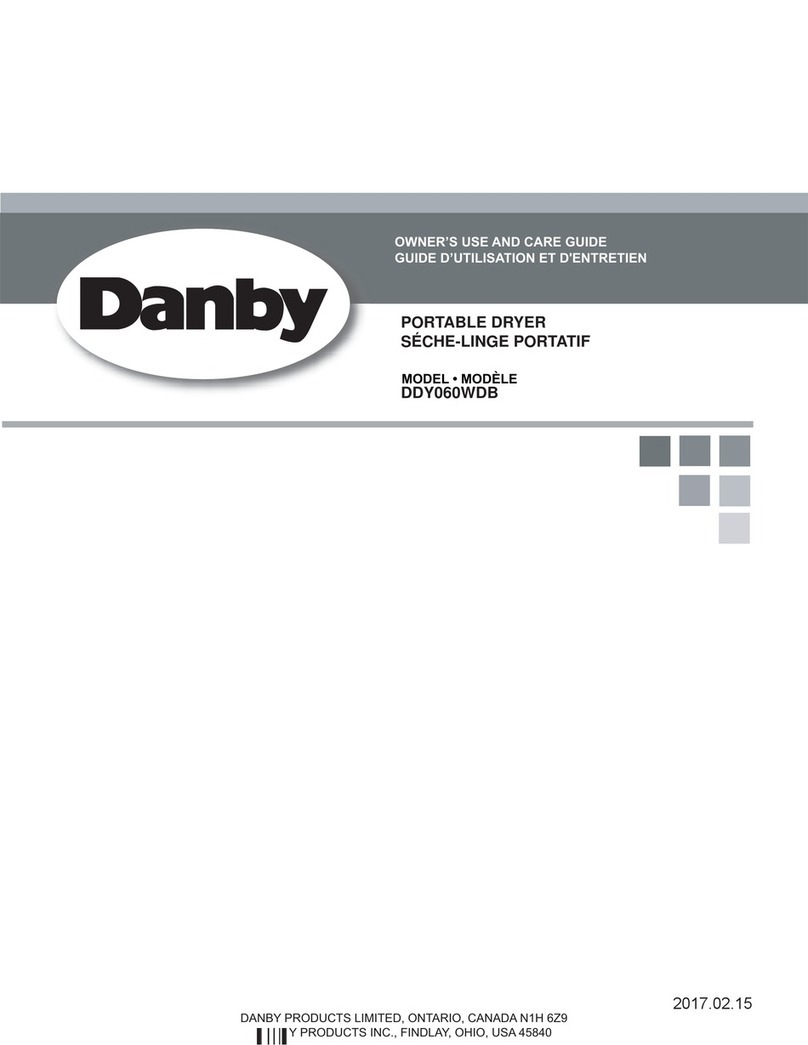 Danby DDY060WDB owner's guide Danby DDY060WDB owner's guide