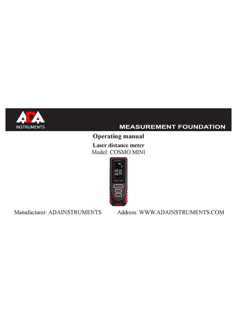 ADA INSTRUMENTS COSMO MINI operating manual