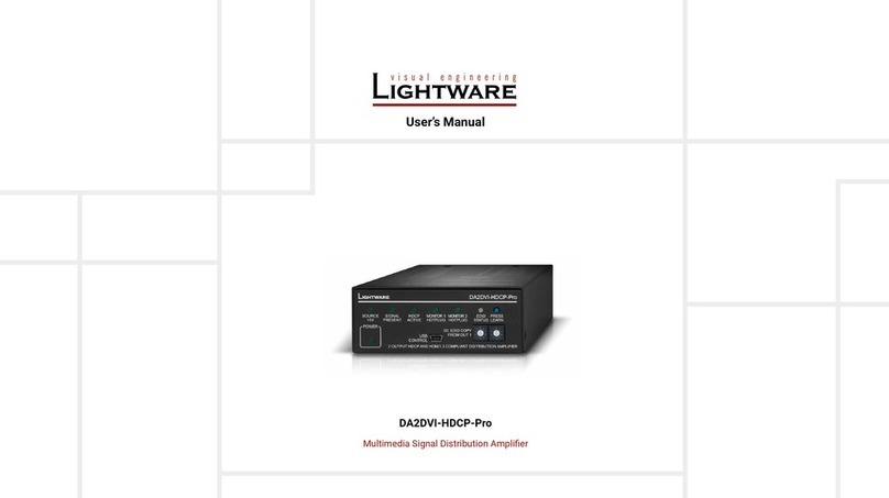 Lightware DA2DVI-HDCP-Pro User manual